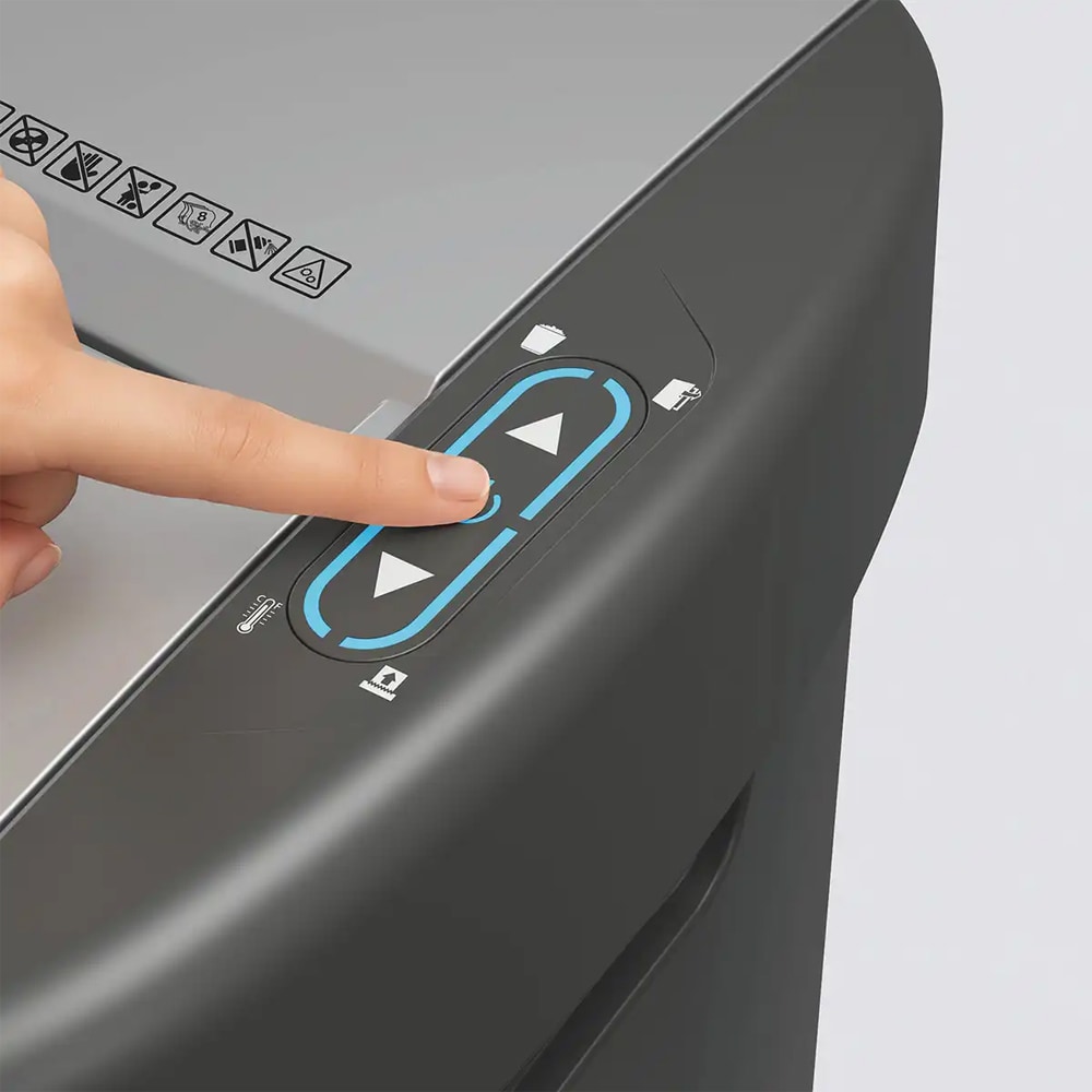 Distrugator documente automat REXEL SHREDMAX 150X, 150 coli, cos 15l, Cross-cut, P4, negru-gri