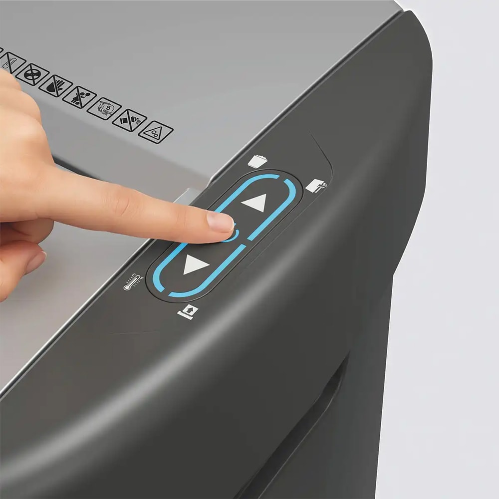 Distrugator documente automat REXEL SHREDMAX 200X, 200 coli, cos 21l, Cross-cut, P4, negru-gri