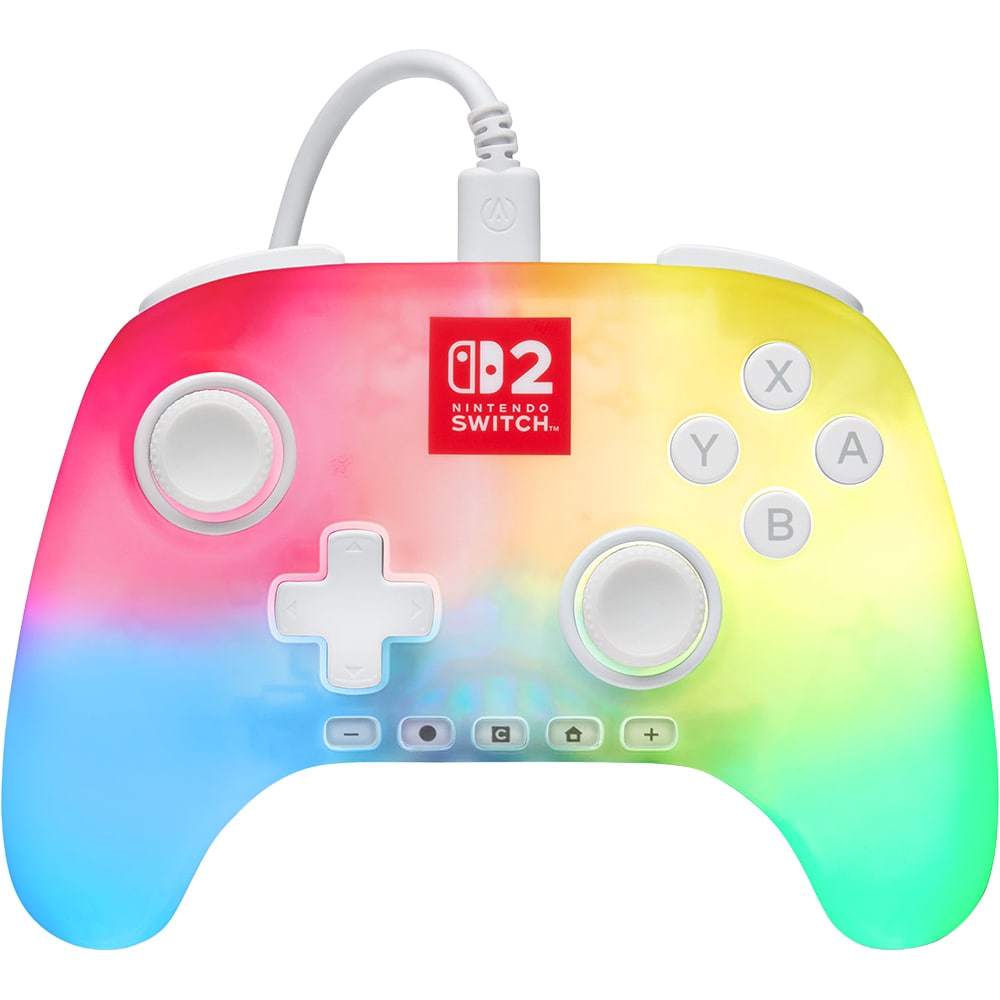 Controller POWERA Advantage Lumectra pentru Nintendo Switch 2, alb