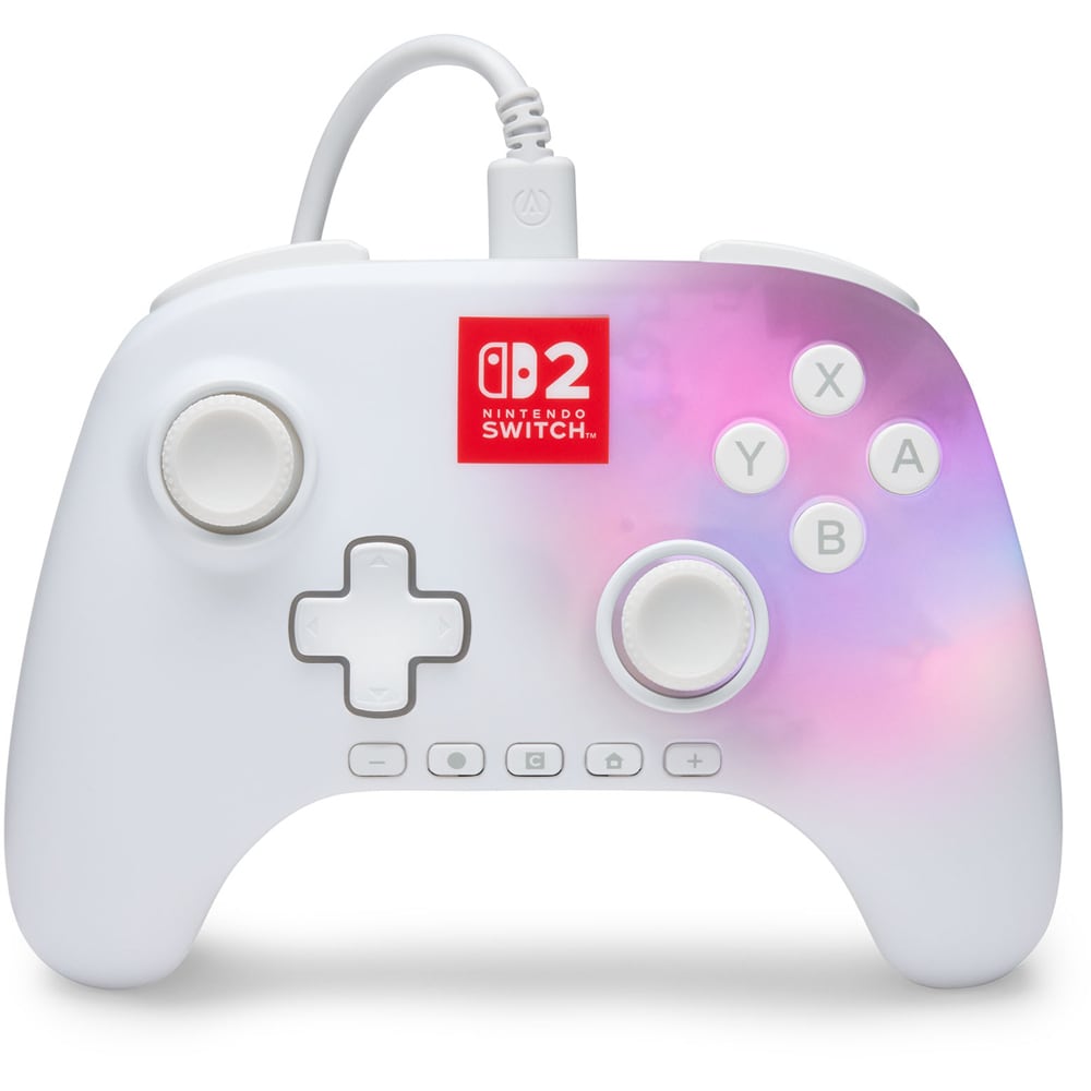 Controller POWERA Advantage Lumectra pentru Nintendo Switch 2, alb