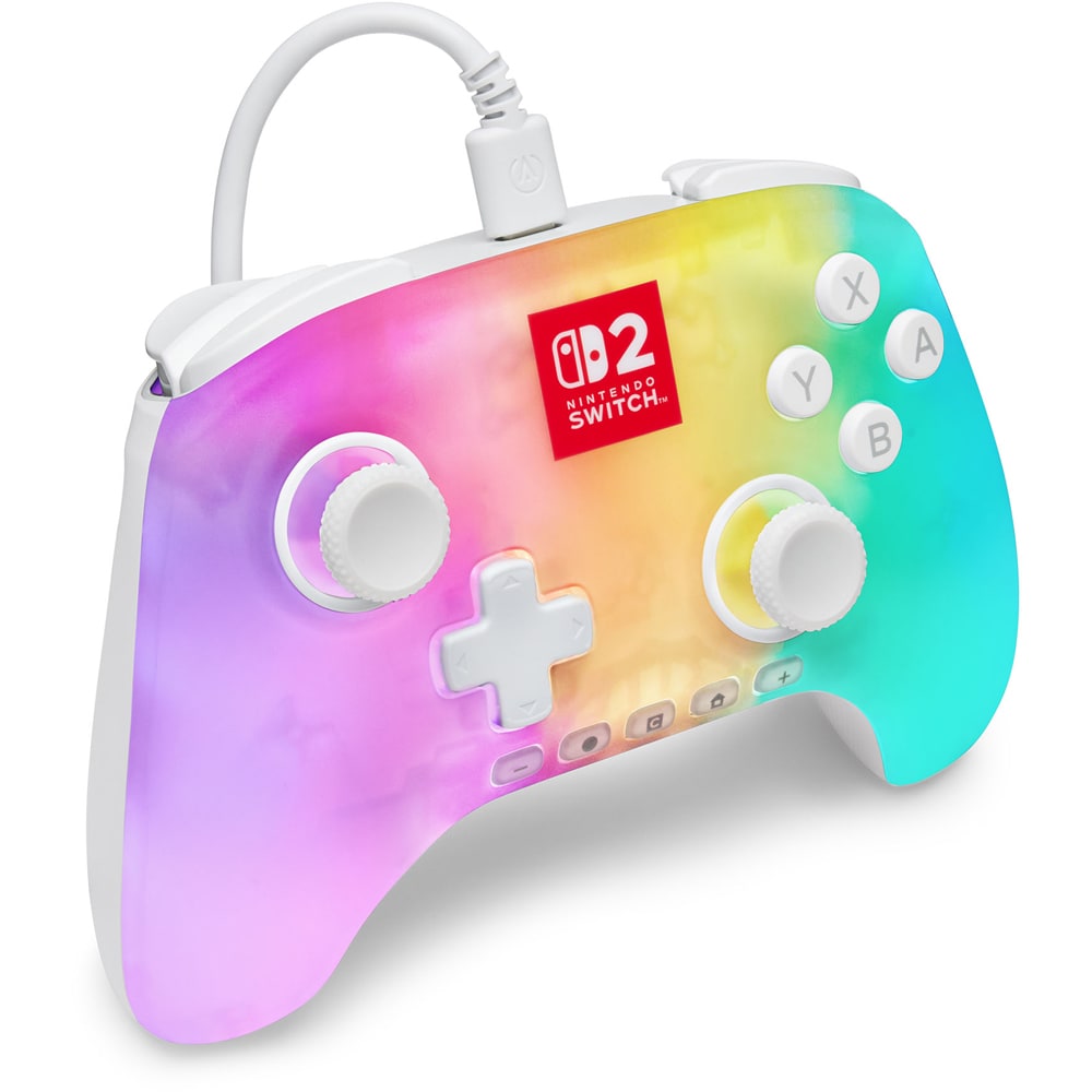 Controller POWERA Advantage Lumectra pentru Nintendo Switch 2, alb