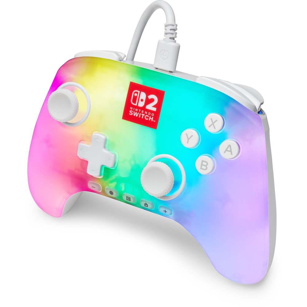 Controller POWERA Advantage Lumectra pentru Nintendo Switch 2, alb