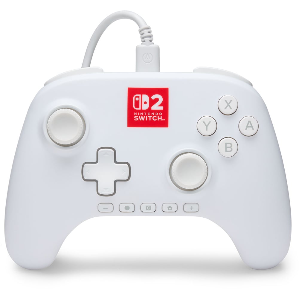 Controller POWERA Advantage Lumectra pentru Nintendo Switch 2, alb