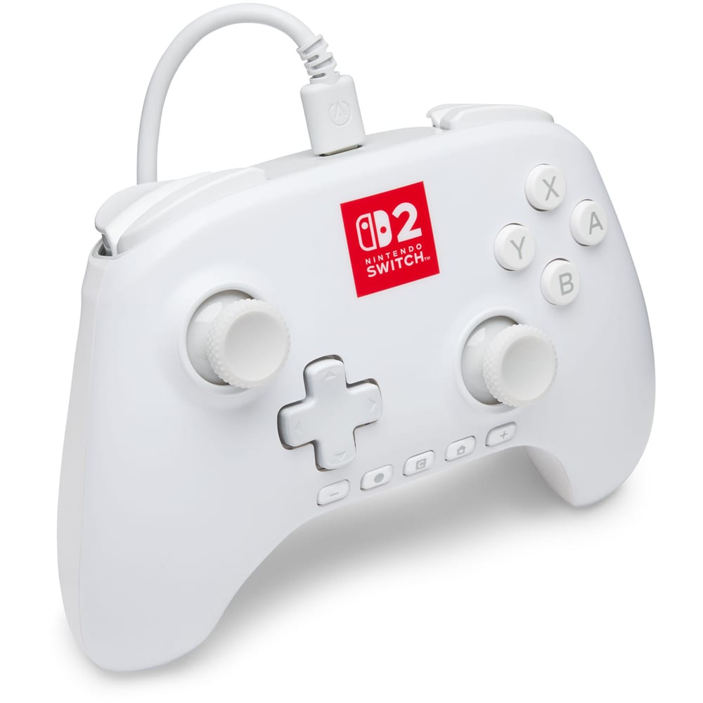 Controller POWERA Advantage Lumectra pentru Nintendo Switch 2, alb