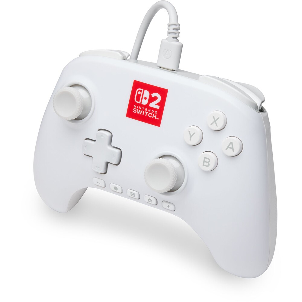 Controller POWERA Advantage Lumectra pentru Nintendo Switch 2, alb