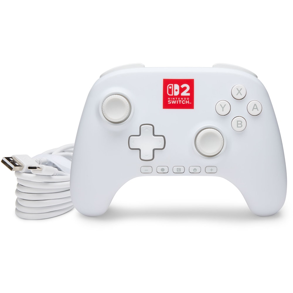 Controller POWERA Advantage Lumectra pentru Nintendo Switch 2, alb