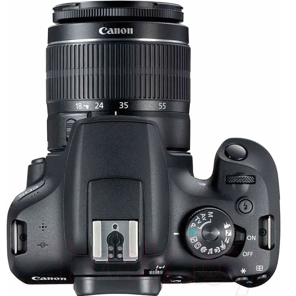 Aparat foto DSLR CANON EOS 2000D, 24.1 MP, Wi-Fi, negru + Obiectiv 18-55mm EF-S DC III