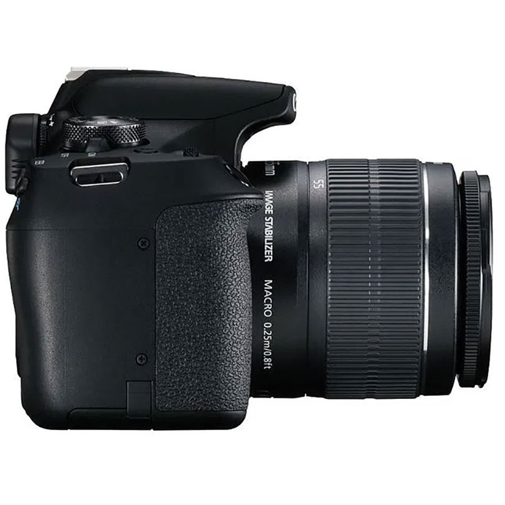 Aparat foto DSLR CANON EOS 2000D, 24.1 MP, Wi-Fi, negru + Obiectiv 18-55mm EF-S DC III