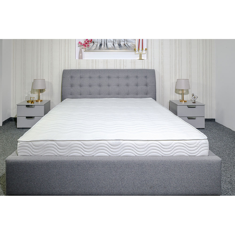 Saltea ortopedica BEST SLEEP Pure White Plus 14+2 cm, 140 x 200 cm, Spuma cu memorie, Fermitate medie, husa cu efect antimicrobian