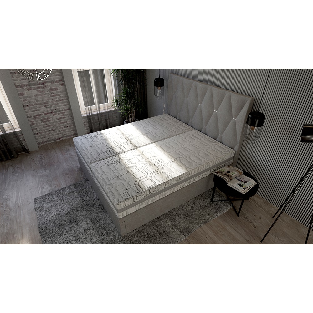 Saltea ortopedica MATERASSO Lavender Duo, 140 x 200 cm, Spuma cu memorie, Fermitate medie 