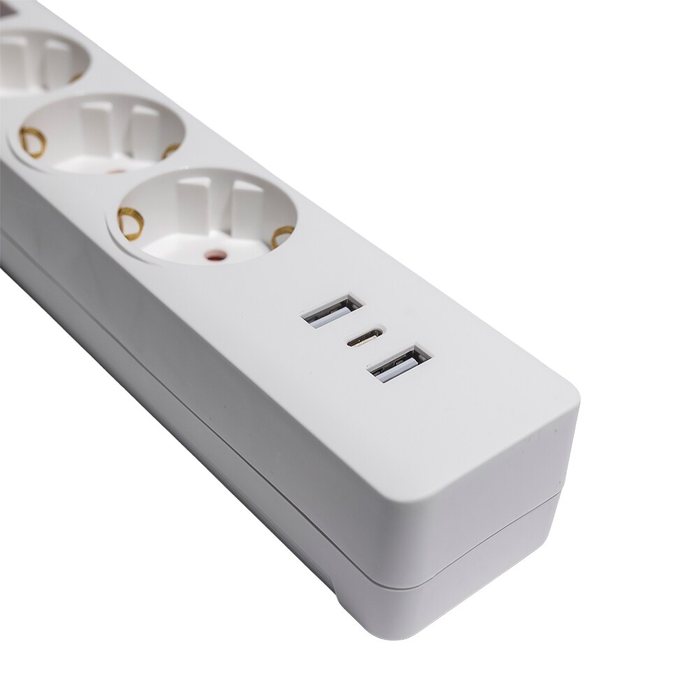 Prelungitor STROHM, 3 prize, 3m, alb