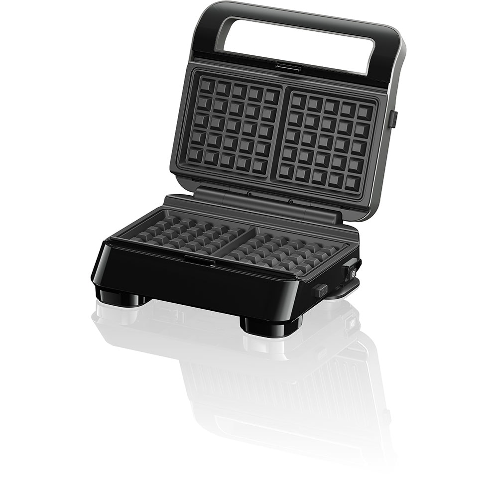 Sandwich maker BRAUN SM5006, 800W, 2 placi detasabile, negru-argintiu