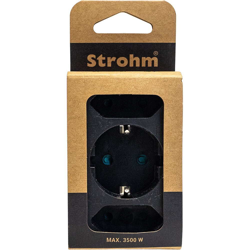 Adaptor priza STROHM, IP20, 3680W, negru