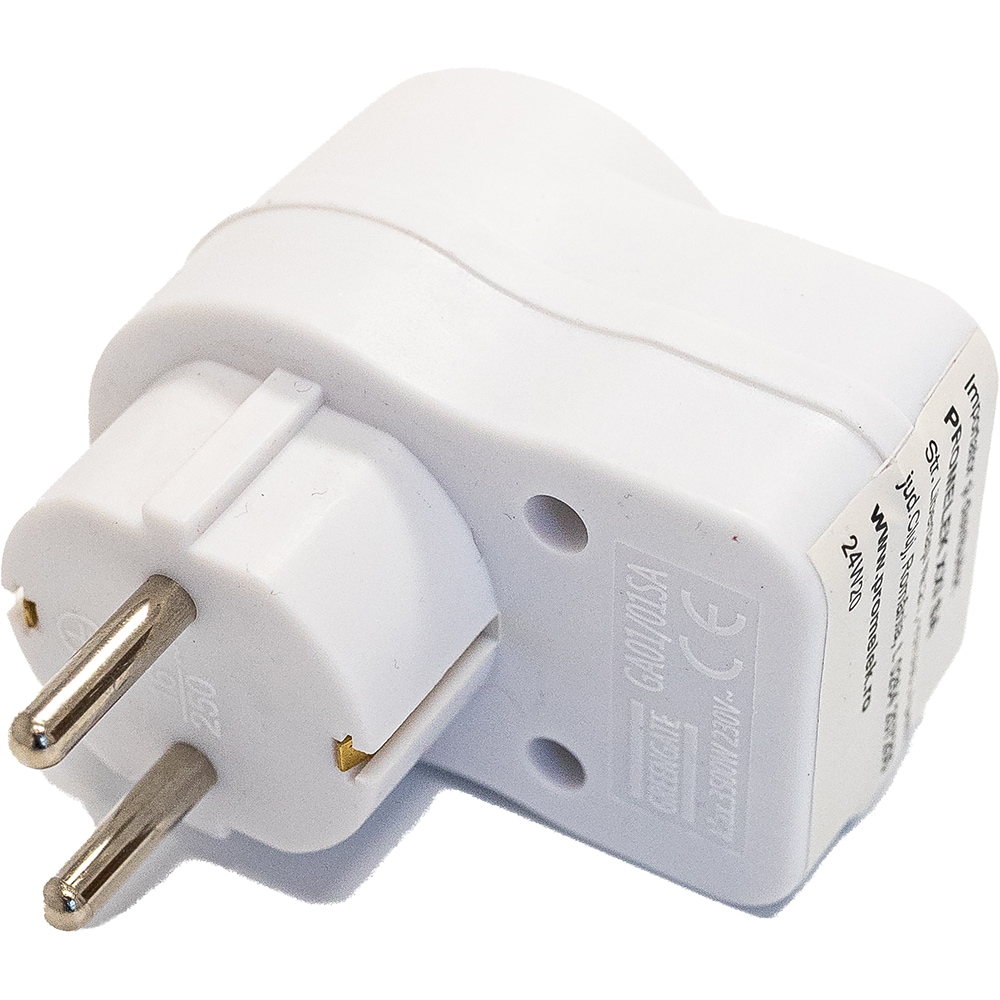 Adaptor priza STROHM, IP20, 3680W, alb