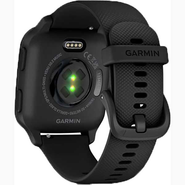 Smartwatch GARMIN Venu Sq 2 Music Edition, 40mm, Wi-Fi, Android/iOS, silicon, Slate/Black