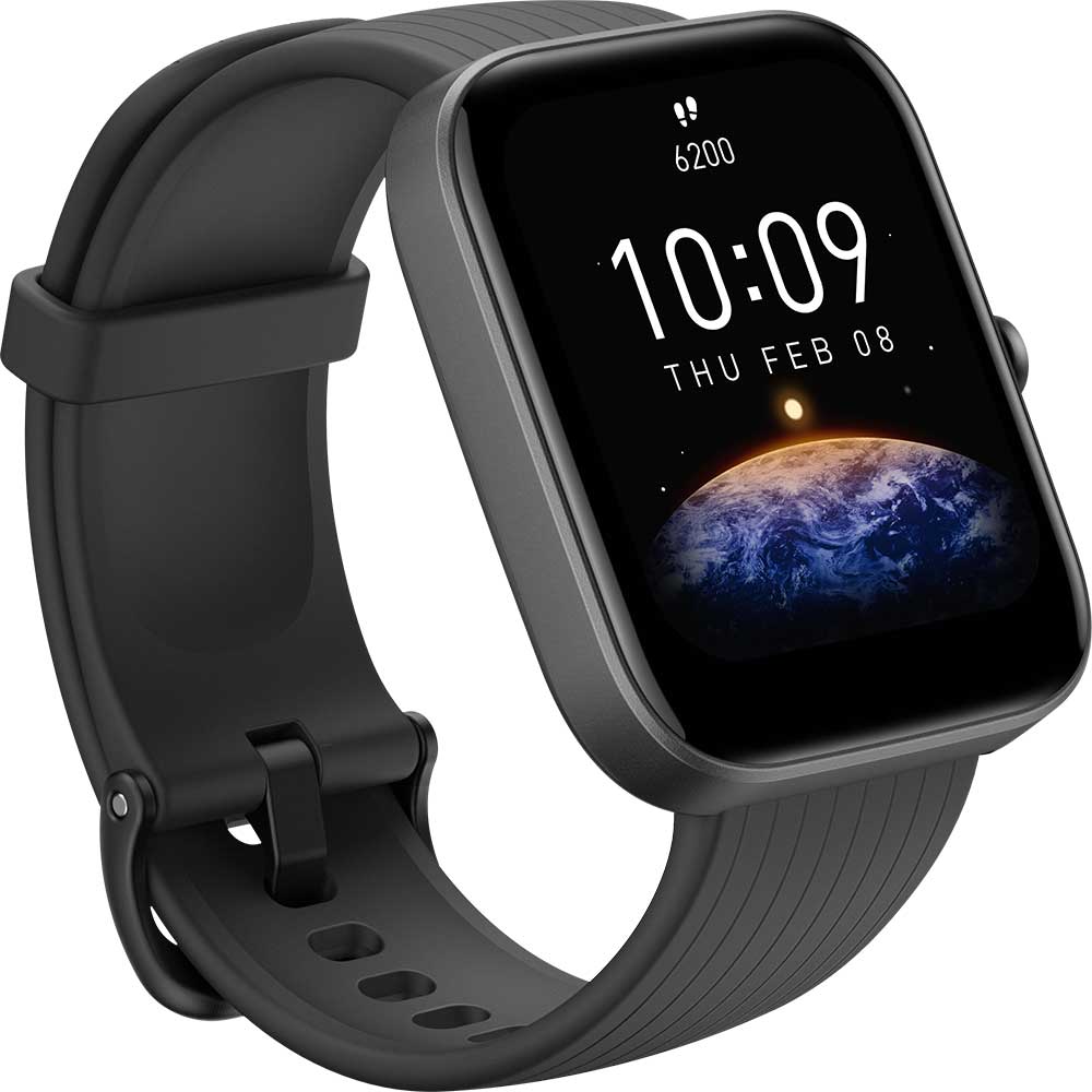 Smartwatch AMAZFIT Bip 3 Pro, GPS, Android/iOS, silicon, Black