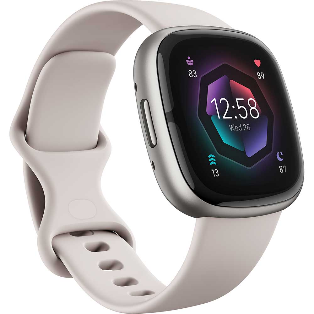 Smartwatch FITBIT Sense 2, Android/iOS, GPS, NFC, Wi-Fi, silicon, Blue Mist / Soft Gold Aluminum