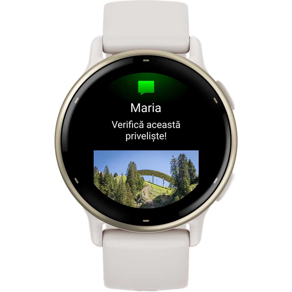 Smartwatch GARMIN Vivoactive 5 42mm, Wi-Fi, GPS, Android/iOS, silicon, Ivory/Cream Gold