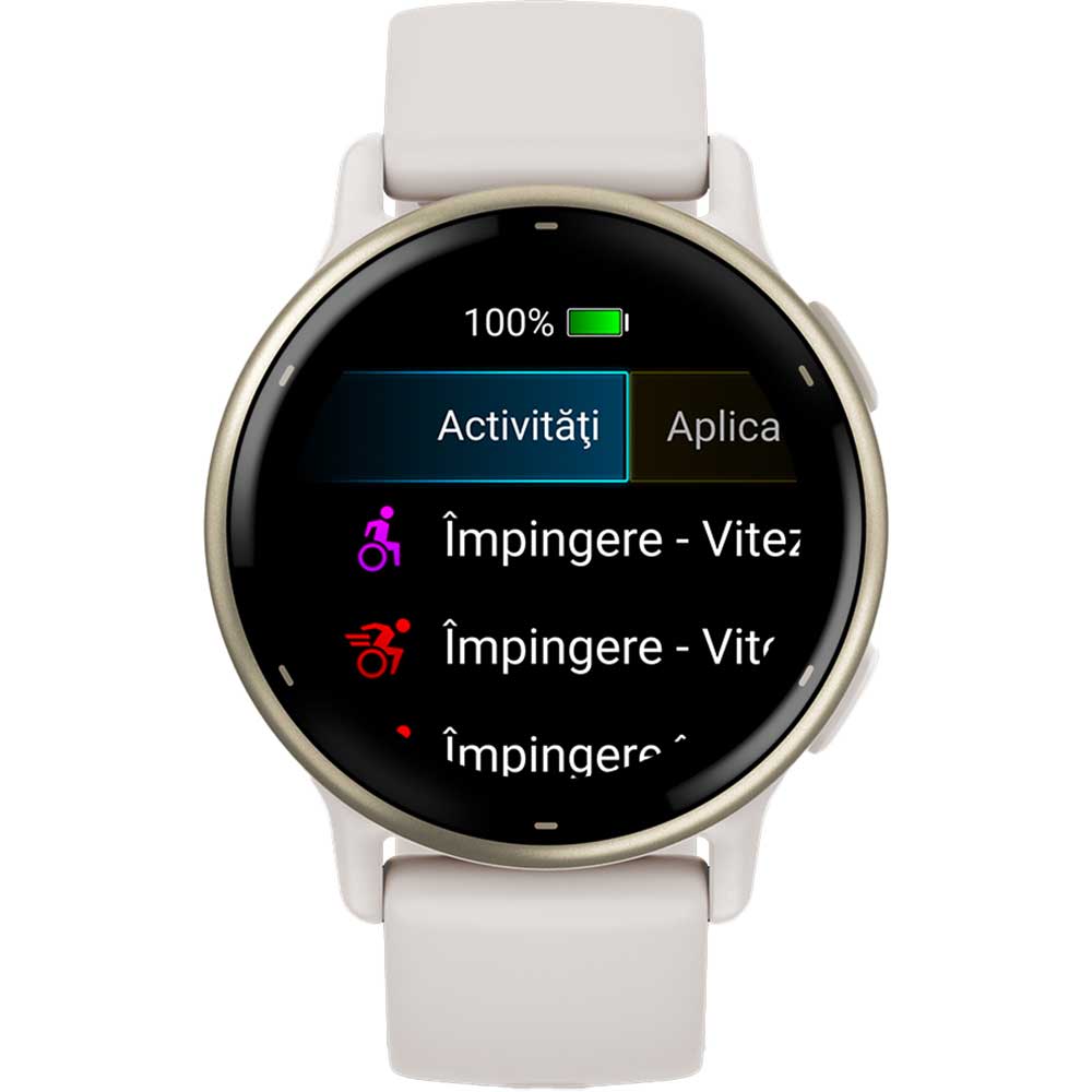 Smartwatch GARMIN Vivoactive 5 42mm, Wi-Fi, GPS, Android/iOS, silicon, Ivory/Cream Gold