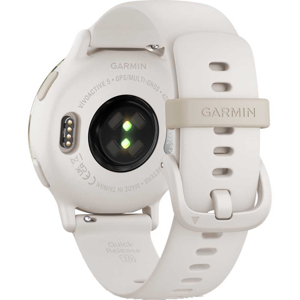 Smartwatch GARMIN Vivoactive 5 42mm, Wi-Fi, GPS, Android/iOS, silicon, Ivory/Cream Gold