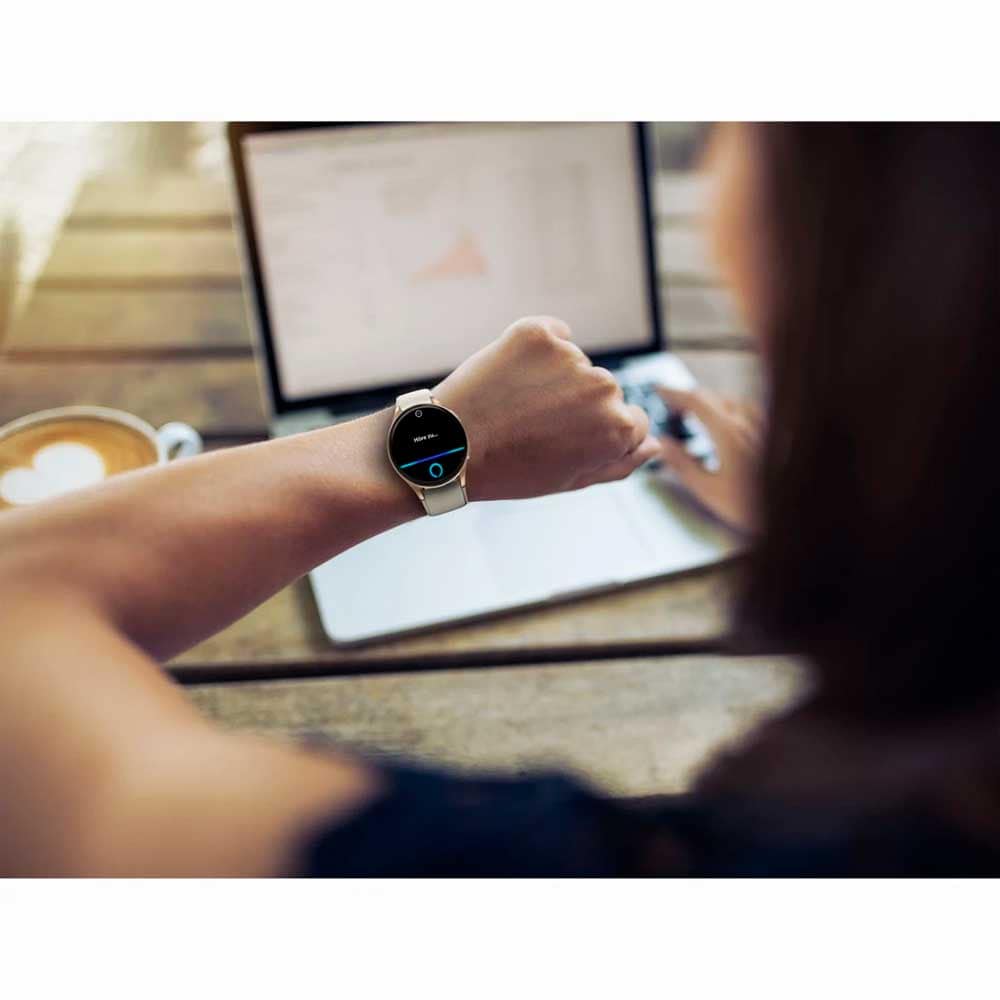 Smartwatch HAMA 8900, Android/iOS, GPS, silicon, bej/auriu