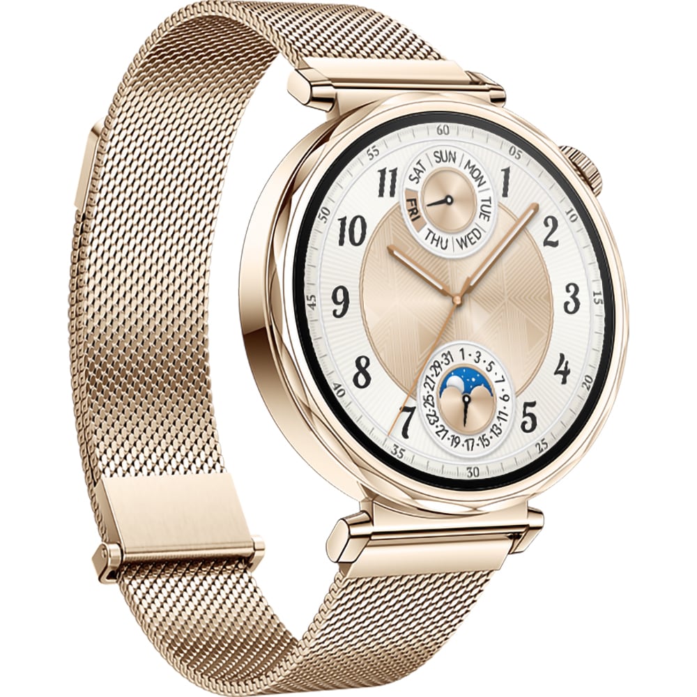Smartwatch HUAWEI Watch GT 5 41mm, GPS, Android/iOS, Gold Milanese Strap
