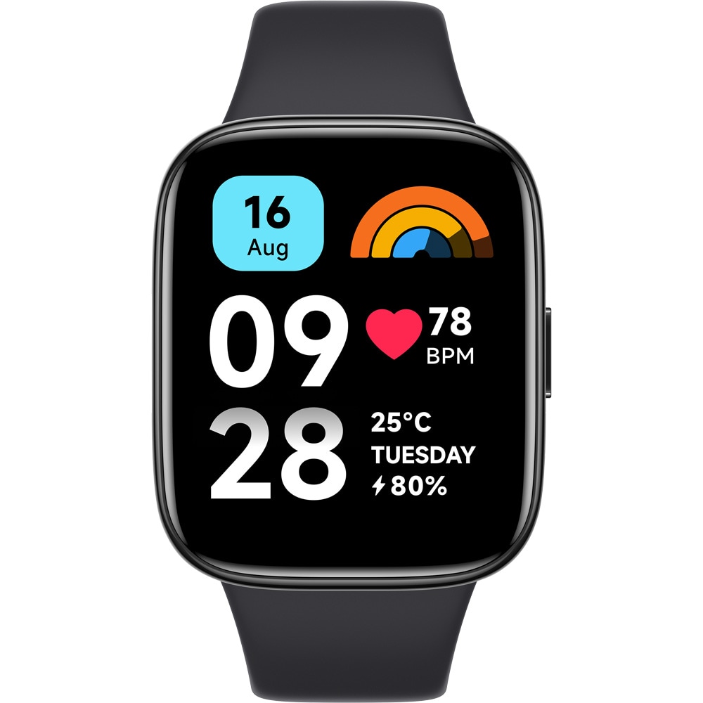 Smartwatch XIAOMI Redmi Watch 3, GPS, Android/iOS, Black