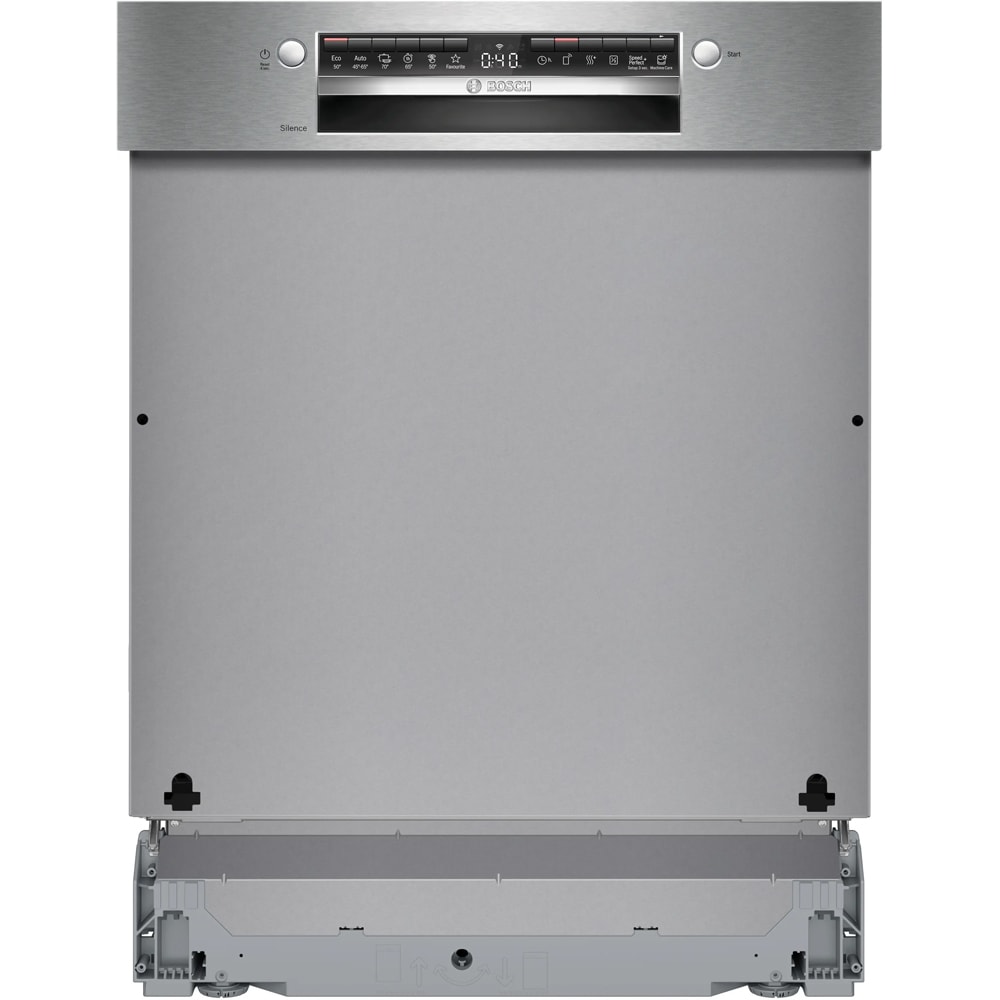 Masina de spalat vase semi-incorporabila BOSCH SMI4HVS14E, 14 seturi, 6 programe, 60 cm, Clasa C, inox