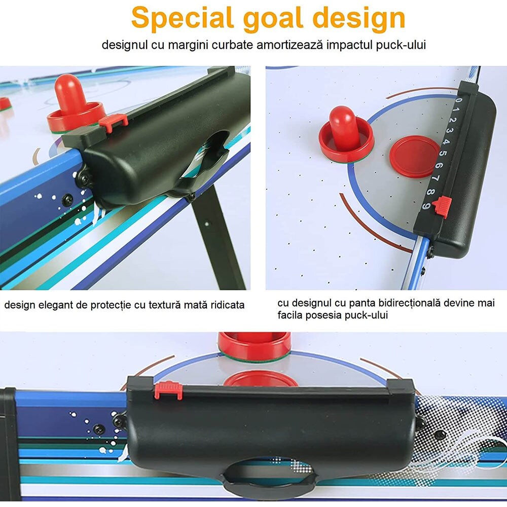 Masa Air Hockey ACTION ONE Challenge, 122 x 61 x 76 cm, multicolor