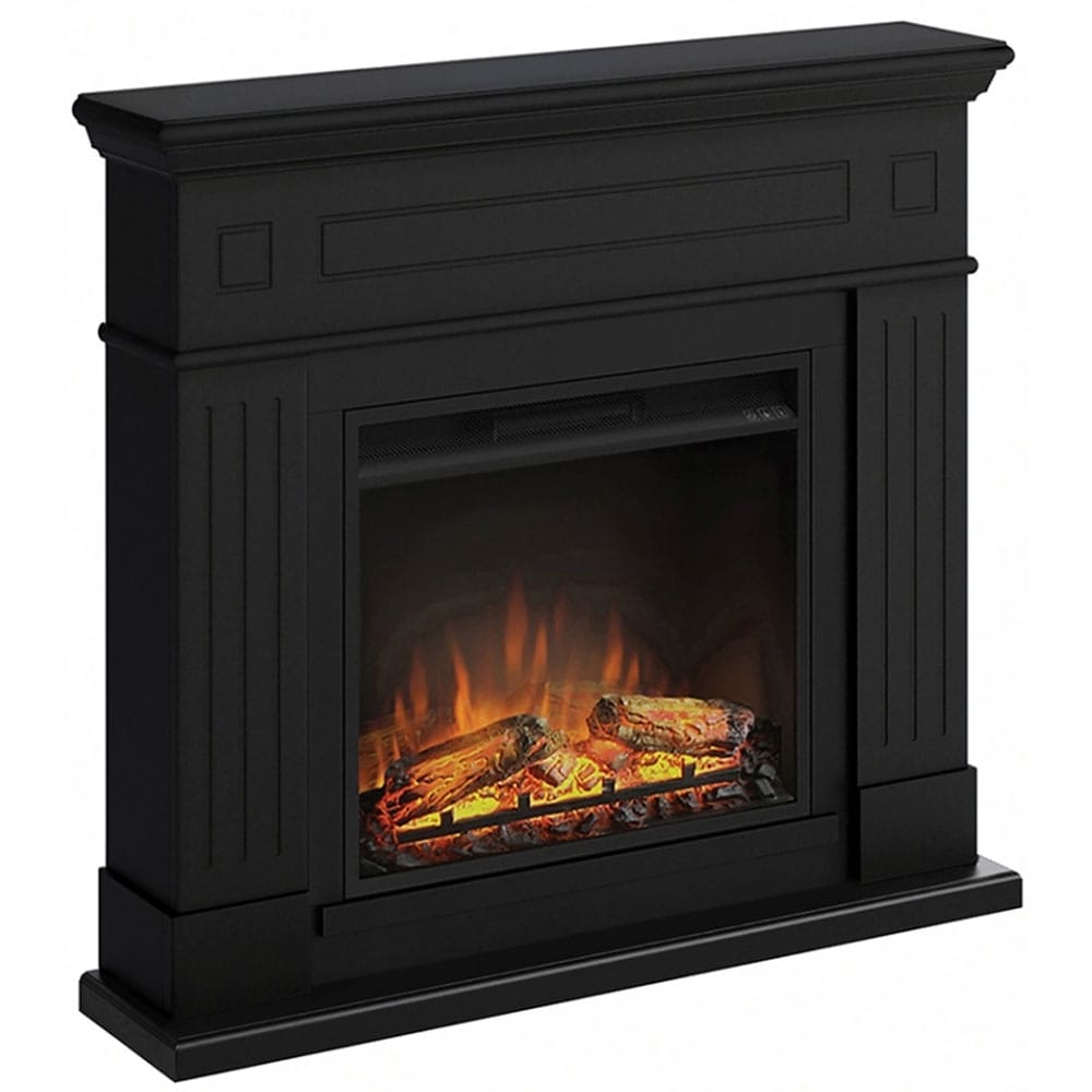 Semineu electric TAGU Larsen Deep Black, 1500W, Telecomanda, negru