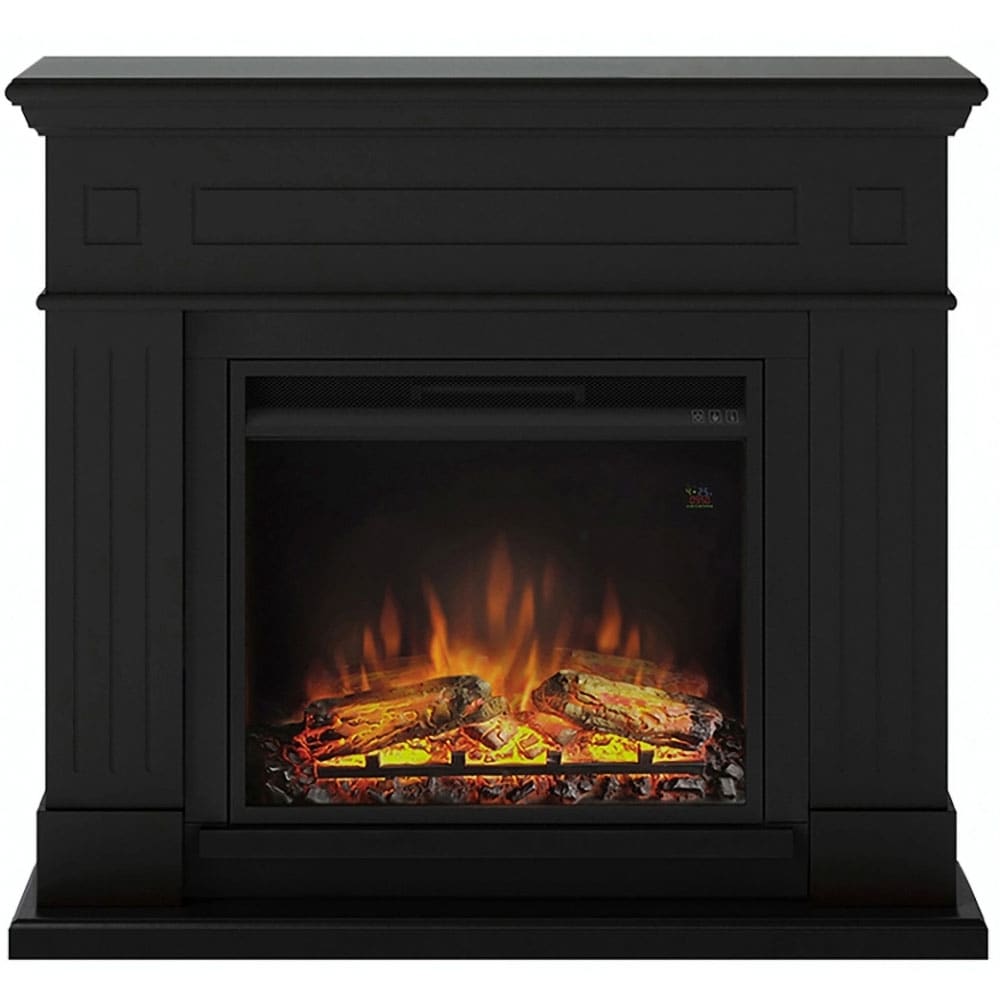 Semineu electric TAGU Larsen Deep Black, 1500W, Telecomanda, negru