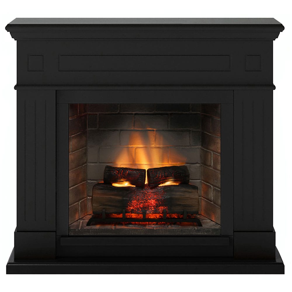 Semineu electric TAGU PowerFlame 2 Deep Black, 1400W, Focar 3D, negru