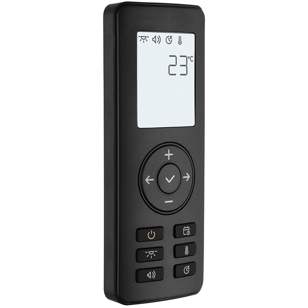 Semineu electric TAGU PowerFlame 2 Deep Black, 1400W, Focar 3D, negru