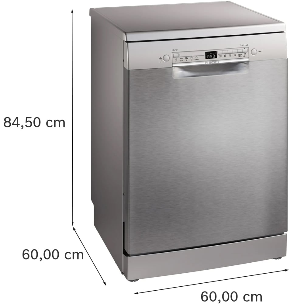 Masina de spalat vase independenta BOSCH SMS2HTI06E, 13 seturi, 5 programe, 60 cm, Clasa C, inox anti-amprenta