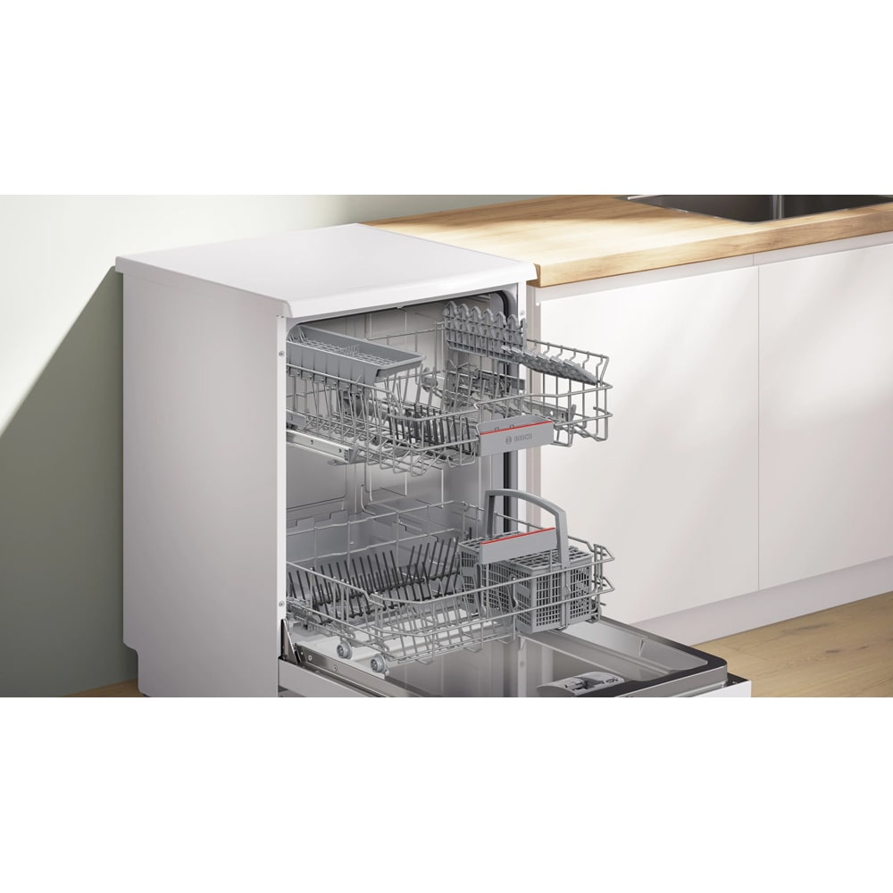Masina de spalat vase independenta BOSCH SMS4HTW16E, 13 seturi, 6 programe, 60 cm, Clasa C, Wi-Fi, alb