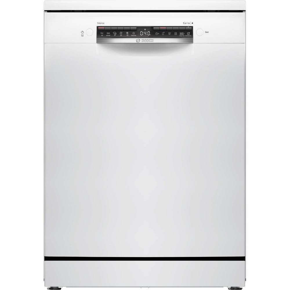 Masina de spalat vase independenta BOSCH SMS4HVW14E, 14 seturi, 6 programe, 60 cm, Clasa C, Wi-Fi, alb