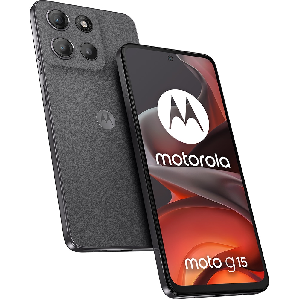 Telefon MOTOROLA Moto G15, 128GB, 8GB RAM, Dual SIM, Gravity Grey