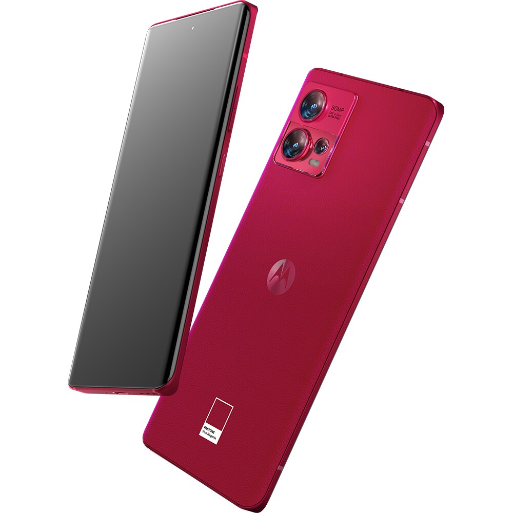 Telefon MOTOROLA Edge 30 Fusion 5G, 128GB, 8GB RAM, Dual SIM, Viva Magenta + Casti True Wireless Moto Buds 600 ANC