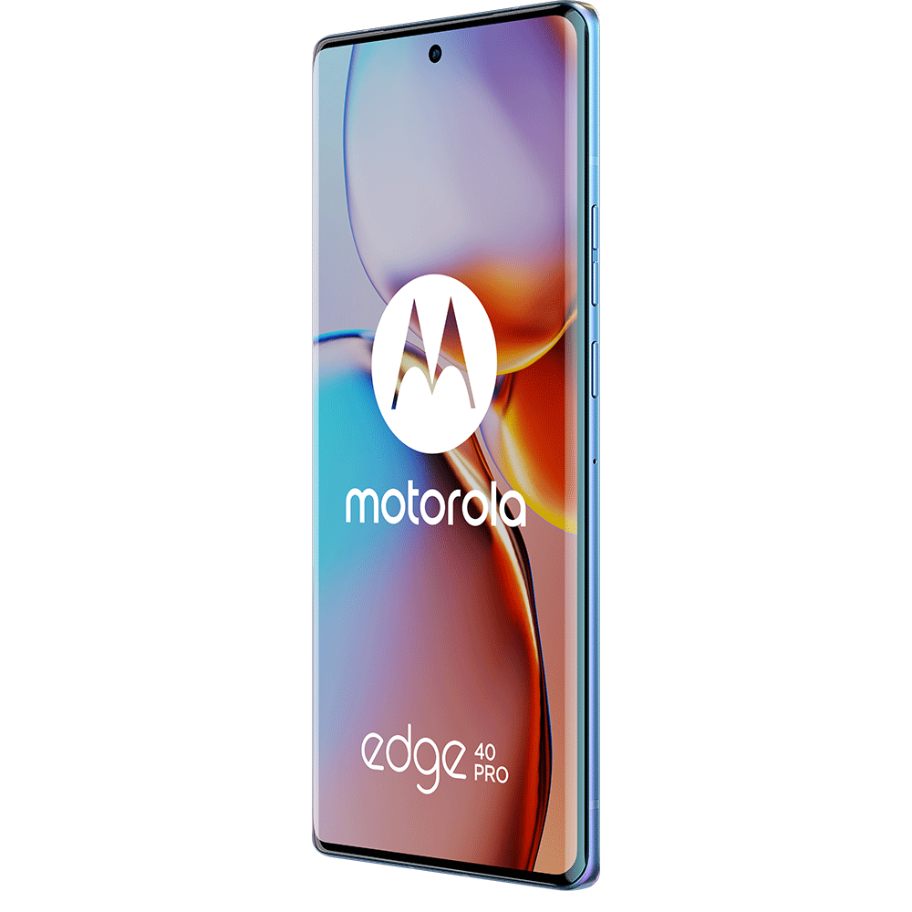 Telefon MOTOROLA Edge 40 Pro 5G, 256GB, 12GB RAM, Dual SIM, Lunar Blue