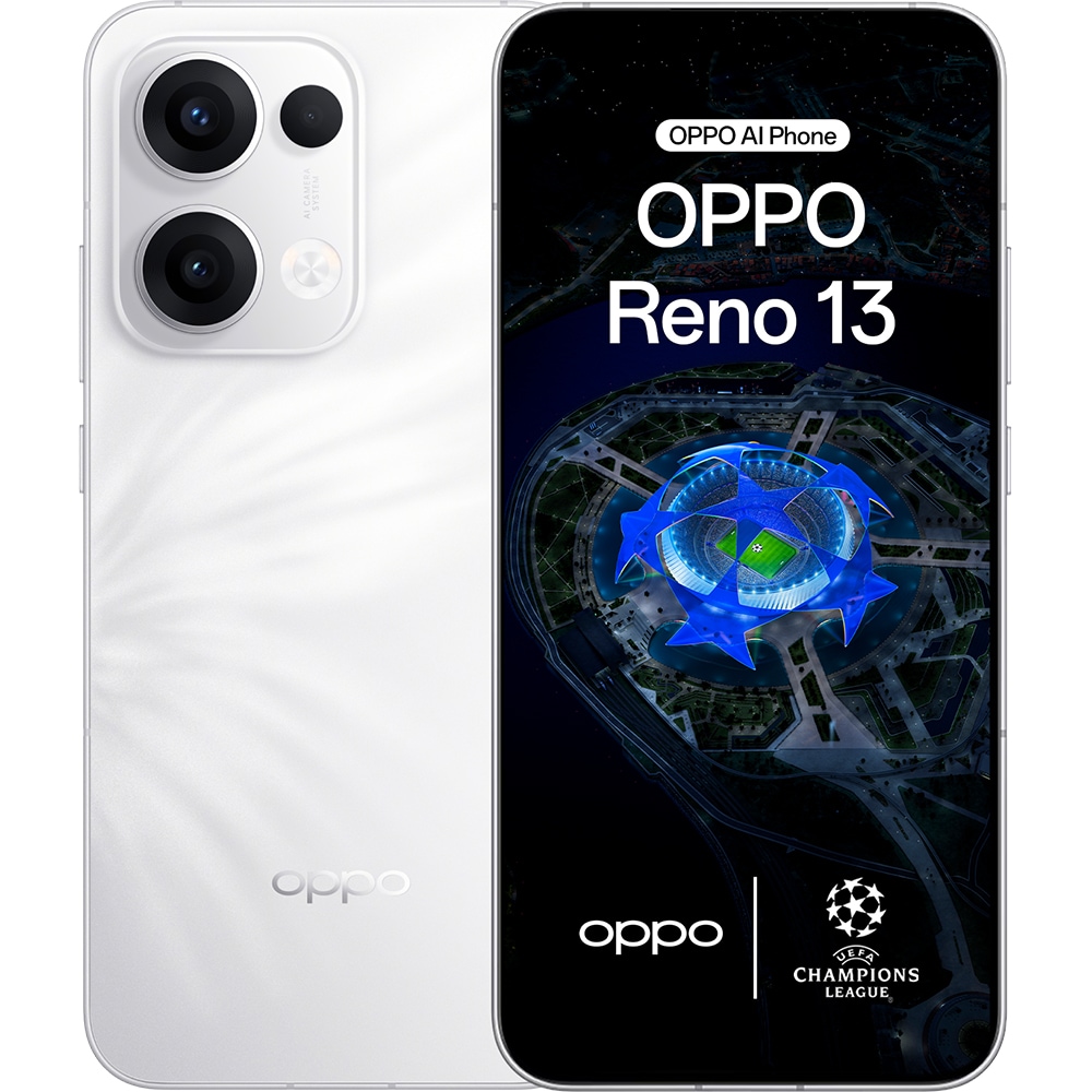Telefon OPPO Reno13 5G, 256GB, 12GB RAM, Dual SIM, Plume White