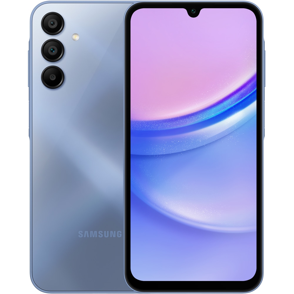 Telefon SAMSUNG Galaxy A15, 128GB, 4GB RAM, Dual SIM, Blue