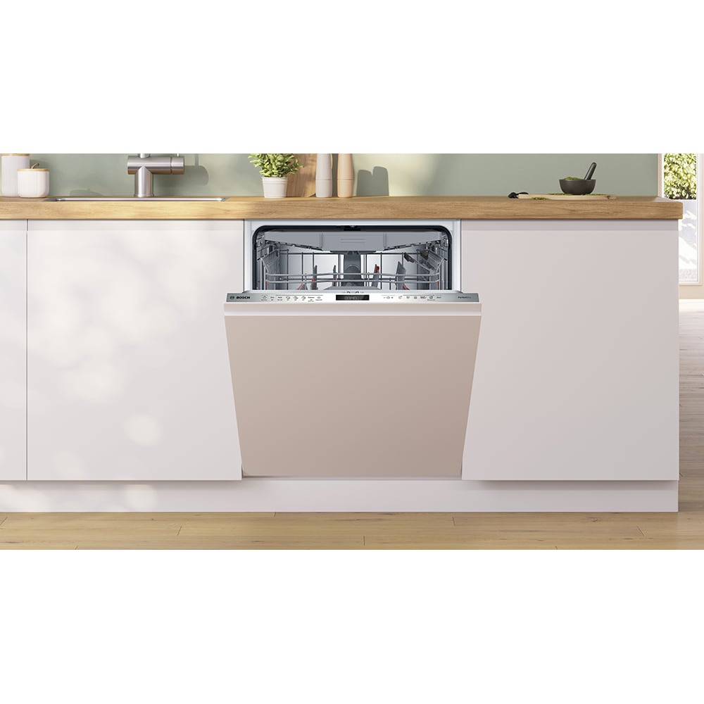 Masina de spalat vase incorporabila BOSCH SMV6ZCX24E, 14 seturi, 6 programe, 60 cm, Clasa B, panou comanda inox