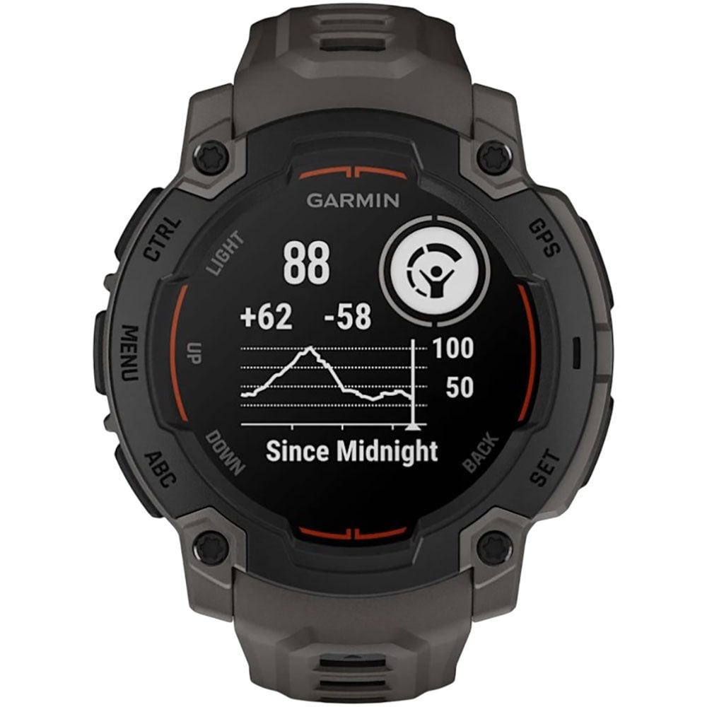 Smartwatch GARMIN Instinct E, 45 mm, GPS, Android/iOS, silicon, Charcoal