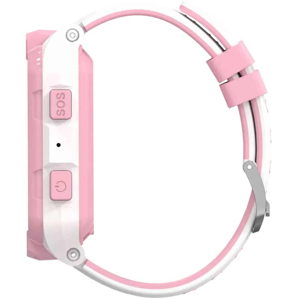 Smartwatch pentru copii CANYON Cindy KW-41, 4G, Android/iOS, silicon, alb-roz