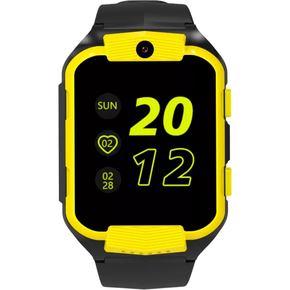 Smartwatch pentru copii CANYON Cindy KW-41, 4G, Android/iOS, silicon, galben-negru