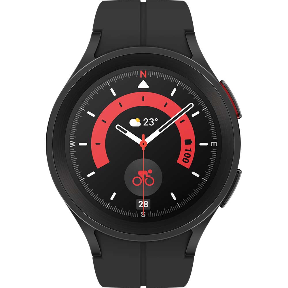Smartwatch SAMSUNG Galaxy Watch5 Pro, 45mm, Wi-Fi, Android, Black Titanium