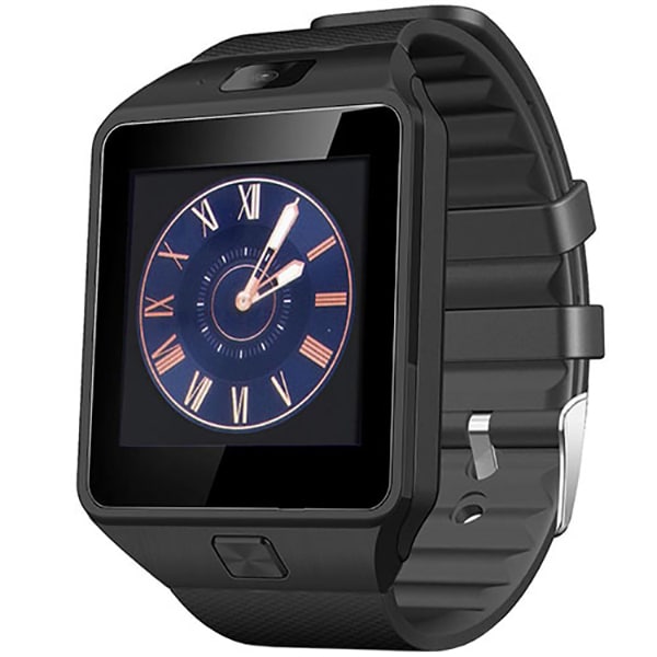 Smartwatch STAR Rush Gri Si Curea Silicon Neagra, SIM