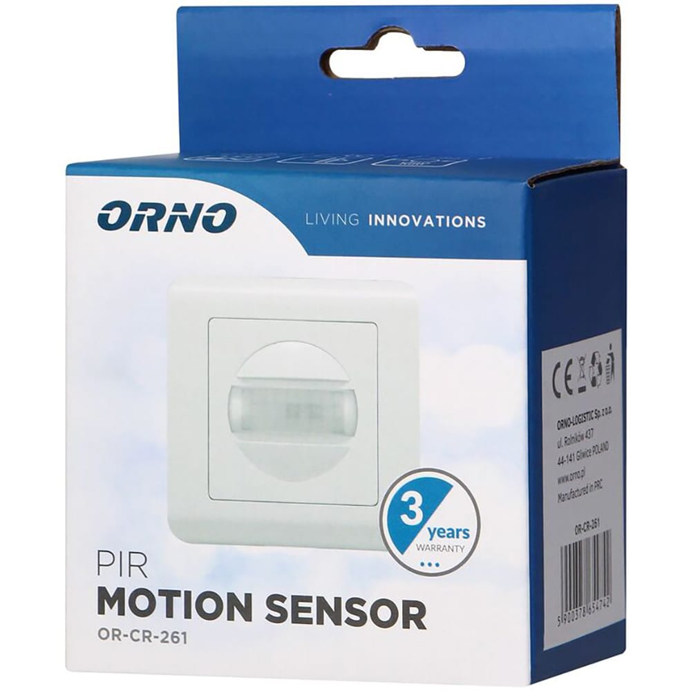 Senzor de miscare ORNO OR-CR-261, alb