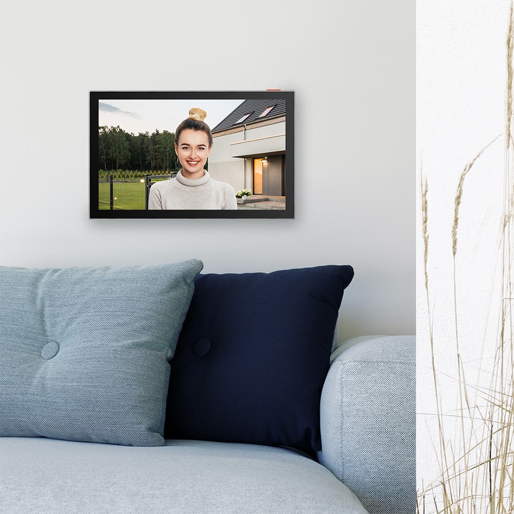 Interfon smart EZVIZ HP5, 1080P, ecran 7', Wi-Fi, comunicare bidirectionala, microfon, negru