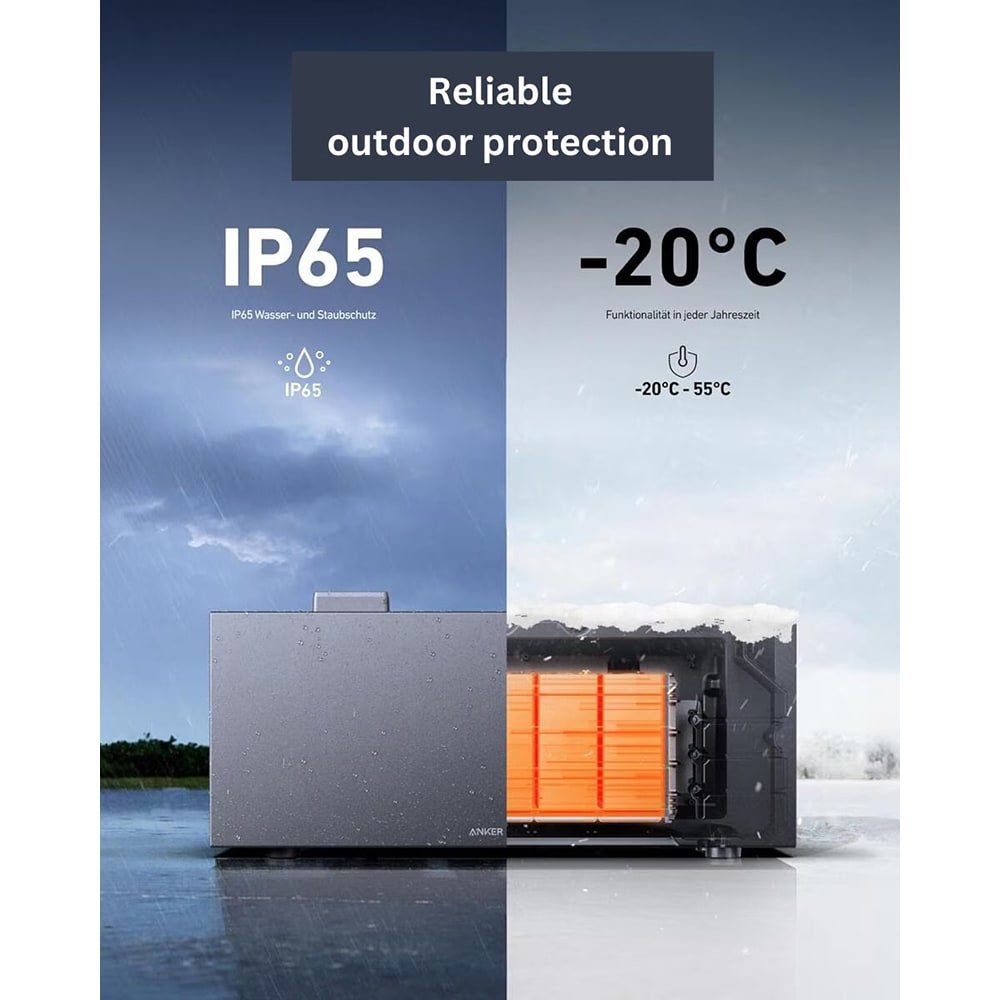 Baterie stocare ANKER Solix BP1600, IP67, 1.6 kWh, negru